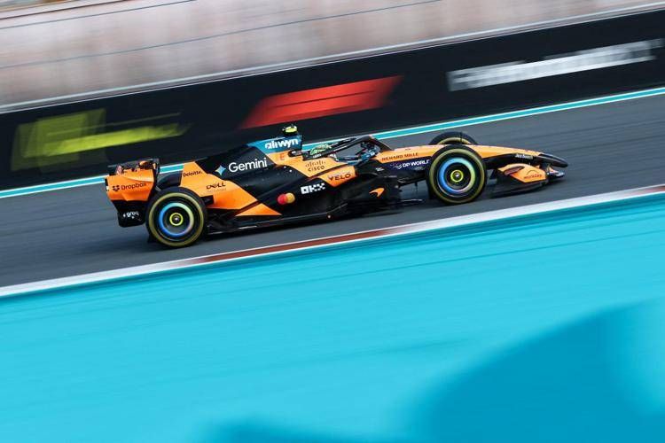 Lando Norris in pista