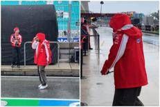Lewis Hamilton sotto la pioggia di Miami - X