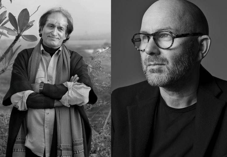 Da sinistra, il maestro indiano Raghu Rai e Sølve Sundsbø 
