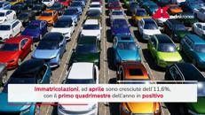 Auto, ad aprile immatricolazioni +11,6%