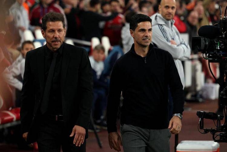 Diego Simeone e Mikel Arteta - Afp