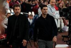 Diego Simeone e Mikel Arteta - Afp