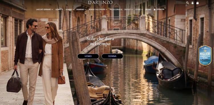 D'Arienzo Collezioni: e-commerce di moda ed eccellenza italiana