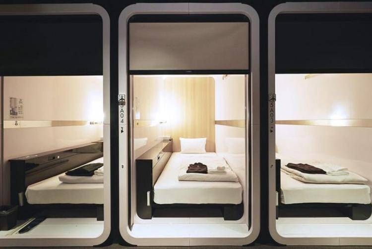 Le capsule della catena giapponese First Cabin, foto dal sito dell'azienda