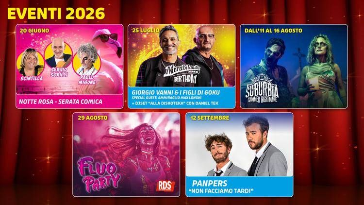Mirabilandia eventi 2026 - (Foto da ufficio stampa)