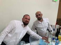 (I fratelli baristi all'opera nel padiglione russo)