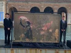 'The Migrant Child' di Banksy - Adnkronos