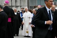Papa Leone XIV a Pompei - Afp
