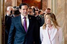 Rubio e la premier Giorgia Meloni, foto Palazzo Chigi