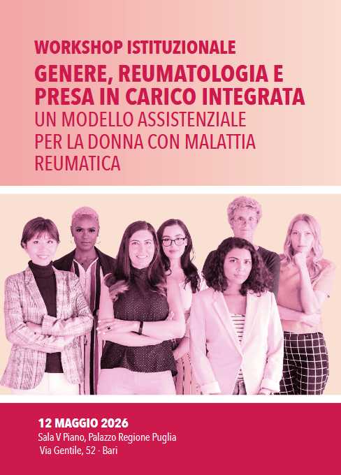 Reumatologia, il 12 maggio a Bari workshop su presa in carico integrata