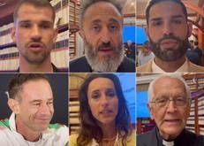 Provedel, Puzzilli, Busà, Volandri, Di Francisca e Padre Vittorio Trani