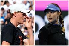 Jannik Sinner e Anna Kalinskaya - Afp e Ipa/Fotogramma