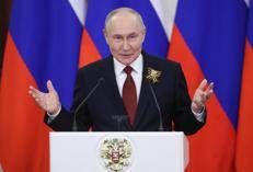 Vladimir Putin a Mosca per il 'Giorno della Vittoria' (Fotogramma/Ipa)