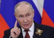Putin nel Giorno della Vittoria - Afp