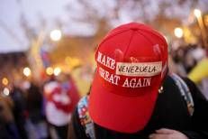 Manifestazione pro Usa in Venezuela - Afp