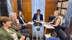 Il Rettore, professor Gianfranco Nicoletti e la Rettrice, Nataliya Shakhovska, - (foto ufficio stampa)