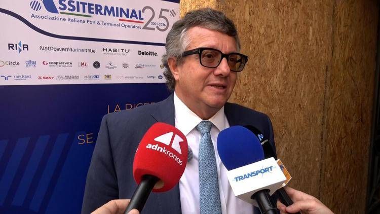 Il presidente di Assiterminal, Tomaso Cognolato - (foto Adnkronos)