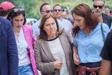 L'eurodeputata del Pd Lucia Annunziata (al centro)  - Fotogramma/Ipa
