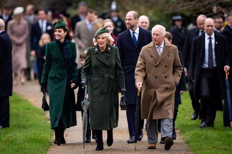 La famiglia reale a Sandringham - Ipa