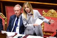 Giorgia Meloni in Senato - Fotogramma /Ipa