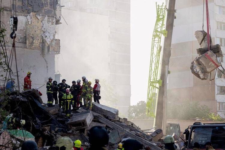 Attacco a Kiev - (Afp)