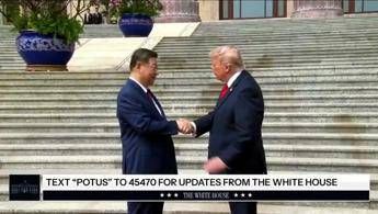 Trump-Xi Jinping, la stretta di mano è una sfida - Video