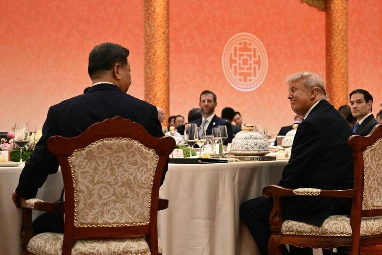Xi e Trump a cena - Afp