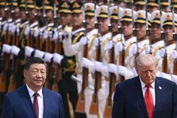 Xi Jinping e Donald Trump a Pechino - Afp