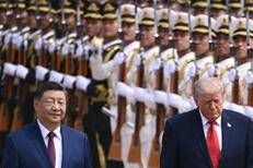 Xi Jinping e Donald Trump a Pechino - Afp