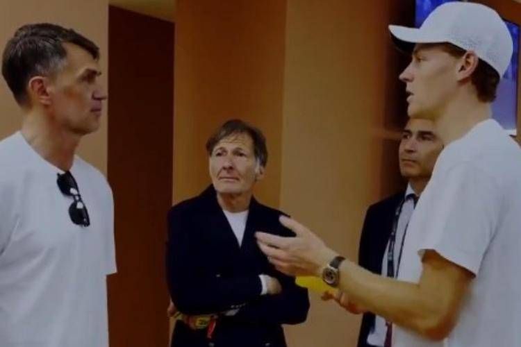 Paolo Maldini e Jannik Sinner - X