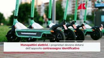 Monopattini elettrici, da sabato targa obbligatoria