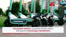 Monopattini elettrici, da sabato targa obbligatoria