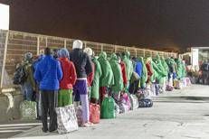 Migranti a Lampedusa - (Fotogramma)