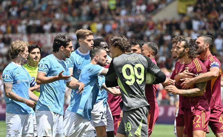 Rissa in Roma-Lazio - Afp