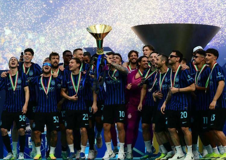 L'Inter festeggia lo scudetto - Afp
