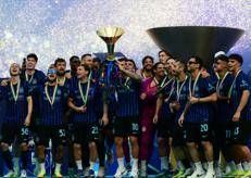 L'Inter festeggia lo scudetto - Afp