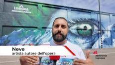 Levissima, in murale pensato per trasformare l'emozione in immagine