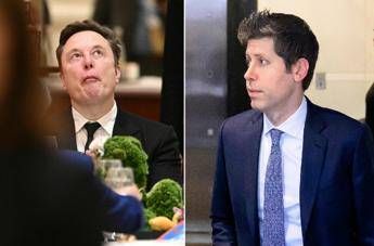 Elon Musk e Sam Altman - Afp
