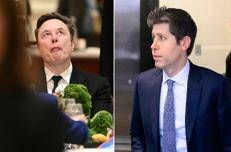 Elon Musk e Sam Altman - Afp