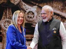 Giorgia Meloni, Narendra Modi - IPA