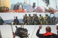 L'intercettazione delle barche della Flotilla - social Global Sumud Flotilla
