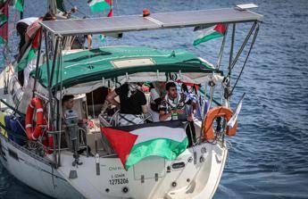 A boat from the Global Sumud Flotilla - FOTOGRAMMA