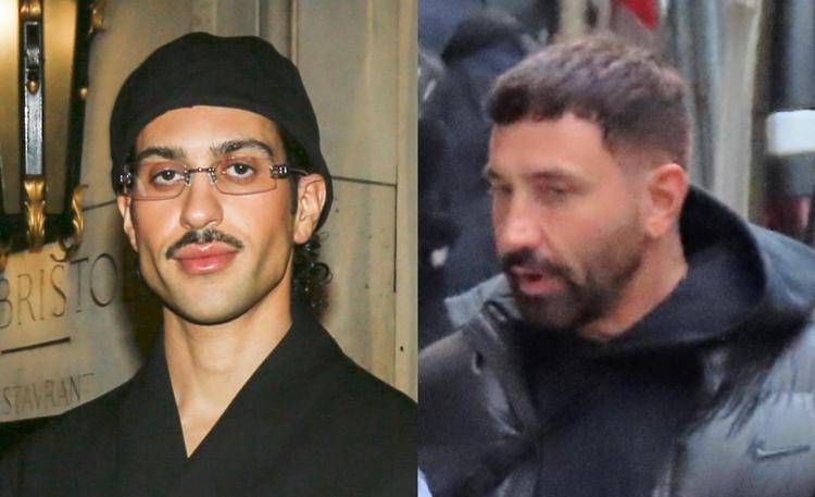Mahmood e Riccardo Tisci (Ipa)