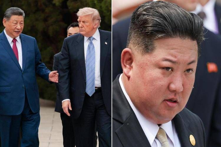 Xi Jinping, Donald Trump e Kim Jong un - (Ipa, Afp)