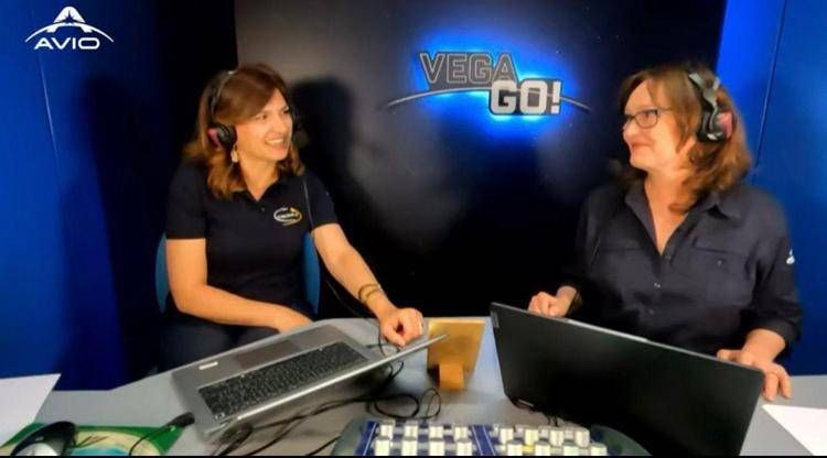 Irene Cruciani e Katy Haswell durante il lancio di Vega C con Smile - Avio