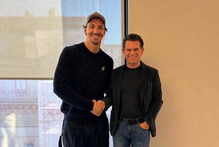 Zlatan Ibrahimović e Alberto Guidotti - (Foto ufficio stampa)
