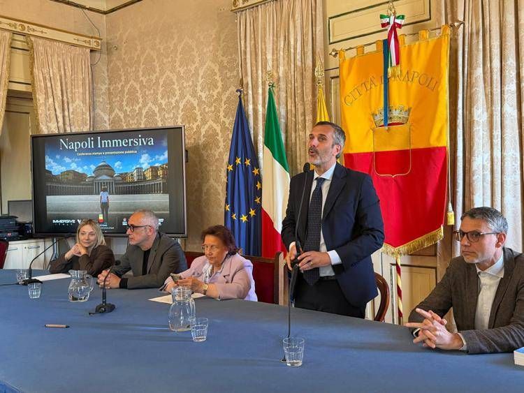 Conferenza stampa di presentazione ufficiale di Napoli Immersiva - (foto ufficio stampa)