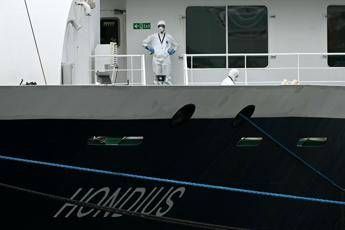 La nave da crociera Mv Hondius con il focolaio di Hantavirus (Afp)