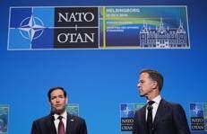 Marco Rubio e Mark Rutte (Afp)