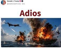 L'immagine postata da Trump - Fonte Truth
